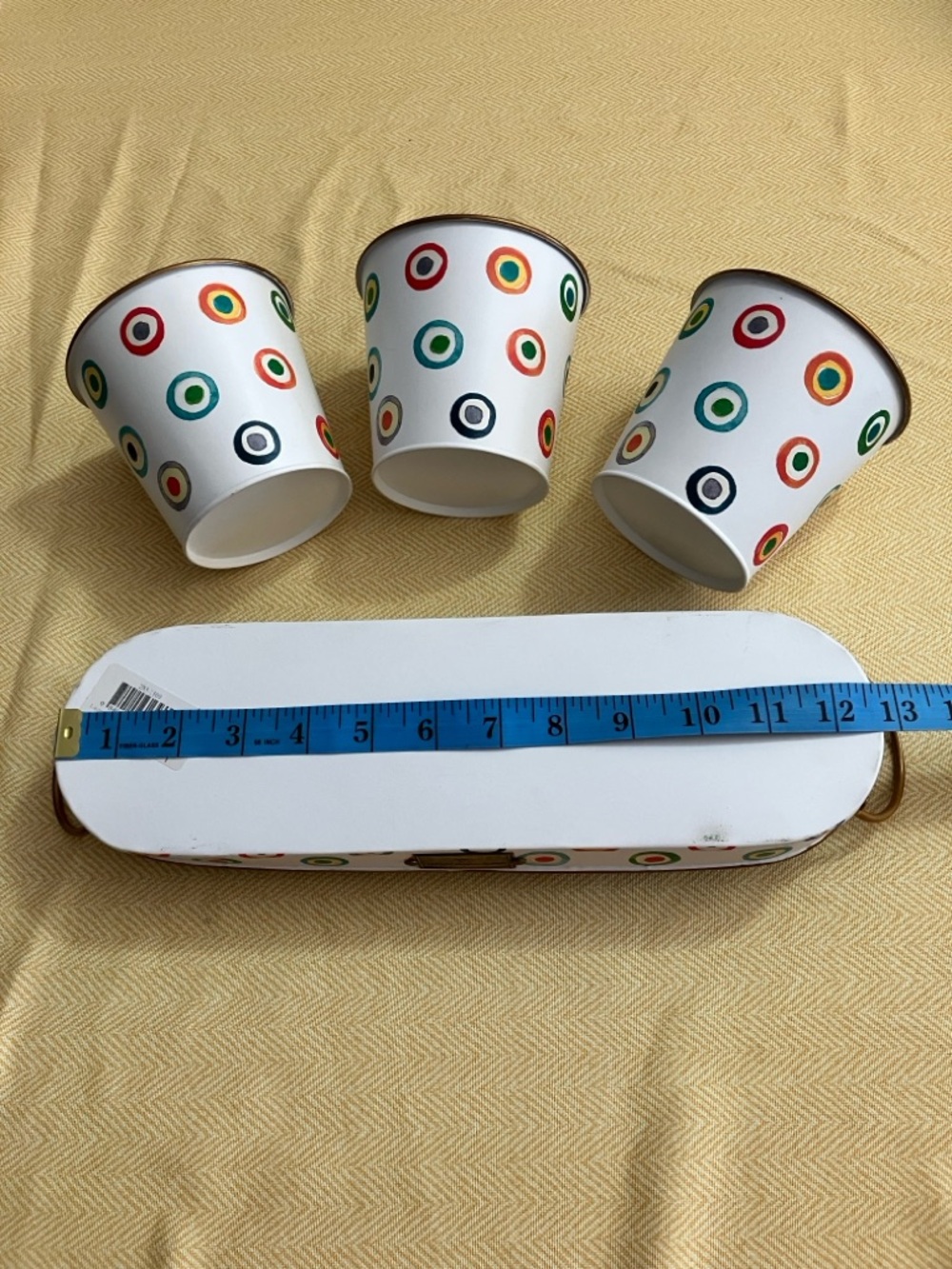 MacKenzie-Childs Lunares Circles Herb Pots Set - Picture 5 of 11